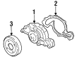 Oldsmobile Water Pump Gasket Diagram - 12553363