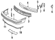 Chevy Cavalier Bumper Cover Diagram - 22588195