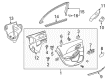 Chevy Malibu Limited Weather Strip Diagram - 23117256