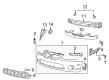 Pontiac GTO Bumper Cover Diagram - 95711879