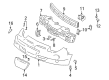 Pontiac Sunfire Bumper Cover Diagram - 12335340