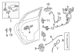 Buick Rear Door Striker Diagram - 13558436