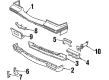 Cadillac Fleetwood Bumper Cover Diagram - 16514087
