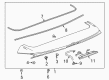 Chevy Trax Spoiler Diagram - 95421465