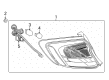 Buick LaCrosse Tail Light Diagram - 26253087