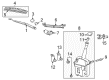 Pontiac Windshield Washer Fluid Reservoir Diagram - 19184593