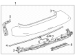 Buick Enclave Spoiler Diagram - 26612333