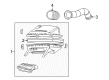 Chevy P30 Air Intake Coupling Diagram - 25147198