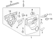 Cadillac Escalade EXT Interior Door Handle Diagram - 15920684