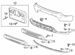 GMC Sierra 1500 Limited Bumper Diagram - 84974557