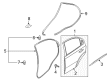 Chevy Aveo Weather Strip Diagram - 96649130