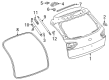 Buick Liftgate Lift Support Diagram - 39085566