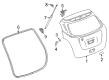 Buick Encore Lift Support Diagram - 42723070