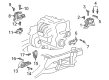 Chevy Equinox Motor And Transmission Mount Diagram - 85003186