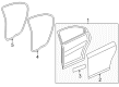 Chevy Cruze Weather Strip Diagram - 84220316