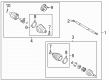 Cadillac DTS Axle Shaft Diagram - 20984613