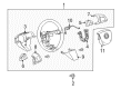 Cadillac SRX Cruise Control Switch Diagram - 84215931