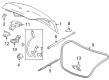 Buick Regal Liftgate Lift Support Diagram - 13262104