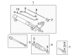 Saturn Tie Rod End Diagram - 88967177