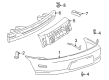 Pontiac Sunfire Bumper Cover Diagram - 22597559