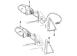 Buick Skylark Car Mirror Diagram - 22573347
