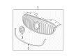 Buick Lucerne Grille Diagram - 25822341
