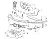 Chevy Silverado 3500 HD Bumper Diagram - 85615608