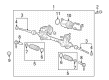Cadillac Rack And Pinion Diagram - 42846758
