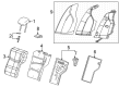 Cadillac CT4 Seat Covers Diagram - 84845988