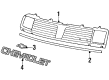 Chevy Spectrum Grille Diagram - 94106200