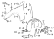 Cadillac Fender Diagram - 23386278