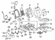 Chevy Silverado 1500 LTD Seat Covers Diagram - 84536039