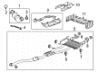 Cadillac CTS Exhaust Pipe Diagram - 23288500