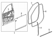 Cadillac ESCALADE IQ Door Seal Diagram - 84987534