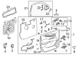 Cadillac Escalade ESV Interior Door Handle Diagram - 23163901