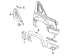 Chevy Avalanche 2500 Door Moldings Diagram - 15082065
