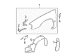 Chevy Monte Carlo Fender Diagram - 89025176
