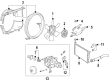 Chevy Express 3500 Cooling Fan Assembly Diagram - 23331305