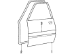 Chevy Sprint Door Moldings Diagram - 96056663