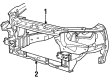 Cadillac Catera Radiator Support Diagram - 9149708