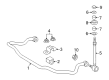 Pontiac GTO Sway Bar Link Bushing Diagram - 92159373