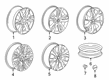 Chevy Blazer EV Wheel Cover Diagram - 84266137