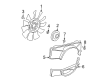 Chevy Silverado 2500 HD Fan Shroud Diagram - 15088328