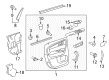 Chevy Traverse Interior Door Handle Diagram - 25942902