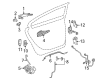 Buick LaCrosse Exterior Door Handle Diagram - 13596145