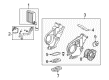 Cadillac SRX Evaporator Diagram - 19129798