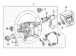 GMC Yukon XL Steering Wheel Diagram - 84483758