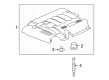 Saturn Engine Cover Diagram - 12605353