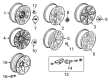 Cadillac Wheel Cover Diagram - 23432319