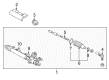 Saturn Steering Gear Box Diagram - 19330460